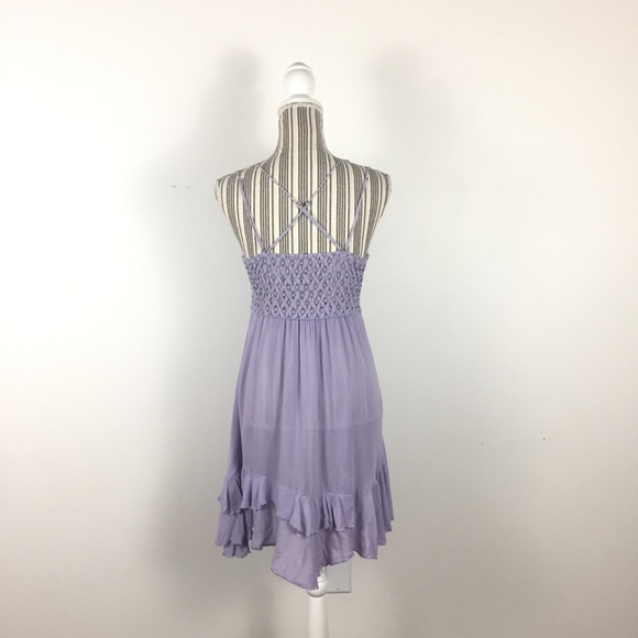 Free People lavender knitted halter top dress Large - Picture 3 of 7